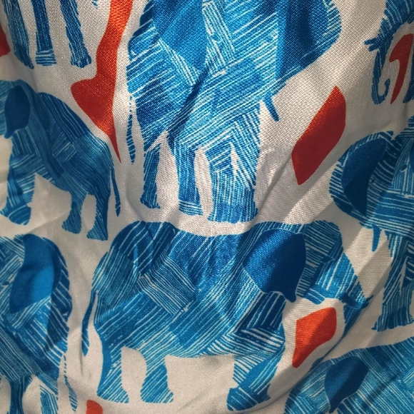NWOT Zara Multicolor Elephant Print Pattern Design Scarf - Picture 7 of 7